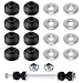 Meonum 8 Set 38 Universal Sway Bar End Link Bushing Repair Kit 8 Rubber Grommets 8 Washers 2 Nuts Suspension Stabilizer Link Bushing Replacement for Cars Trucks SUVs to Restore Handling - Image 2