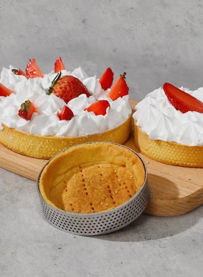 Morlife 4 Pieces Round Tart Ring 10cm - Image 2