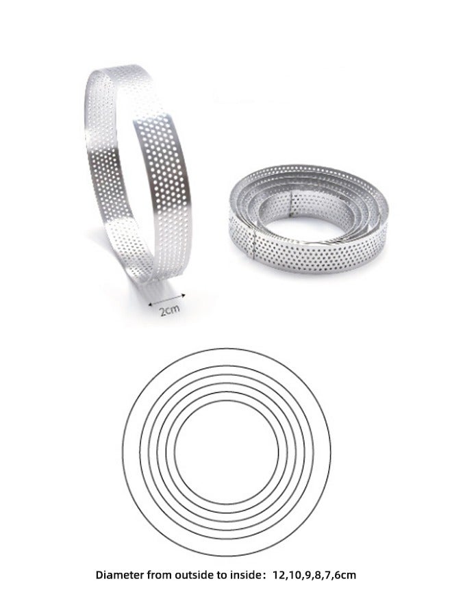 Morlife 4 Pieces Round Tart Ring 10cm - Image 5