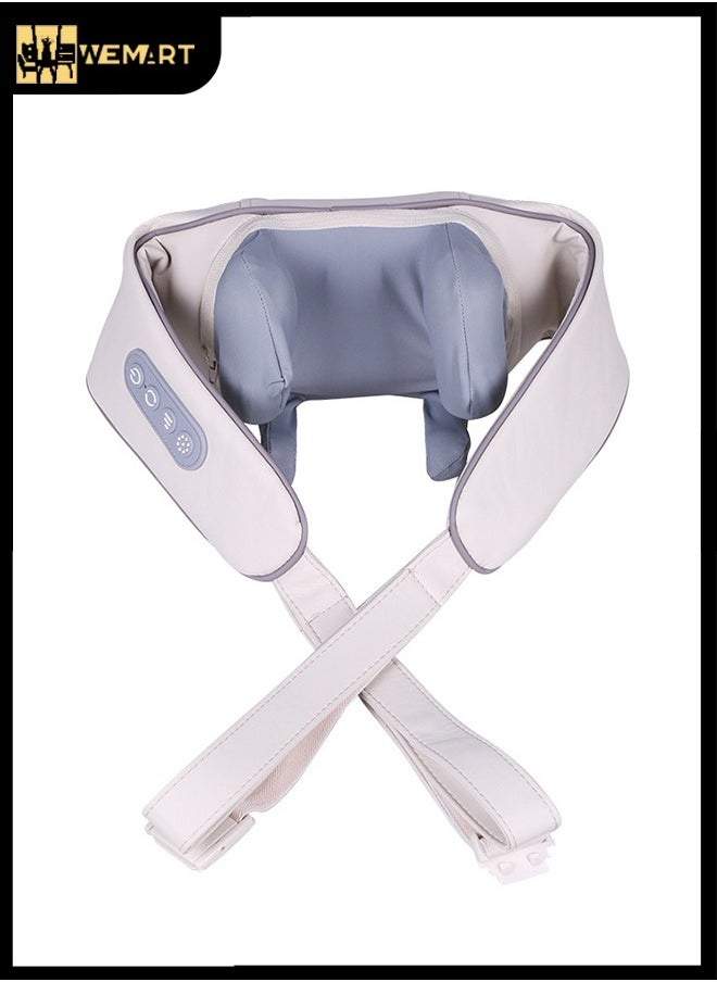 WEMART Shiatsu Back Neck Shoulder Massager Heated Massager For Neck, Back,Shoulder,Foot And Leg Muscle Pain Relief For Home Office And Car Use  - Image 1