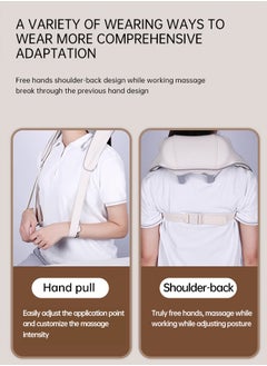 WEMART Shiatsu Back Neck Shoulder Massager Heated Massager For Neck, Back,Shoulder,Foot And Leg Muscle Pain Relief For Home Office And Car Use  - Image 3