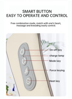 WEMART Shiatsu Back Neck Shoulder Massager Heated Massager For Neck, Back,Shoulder,Foot And Leg Muscle Pain Relief For Home Office And Car Use  - Image 5