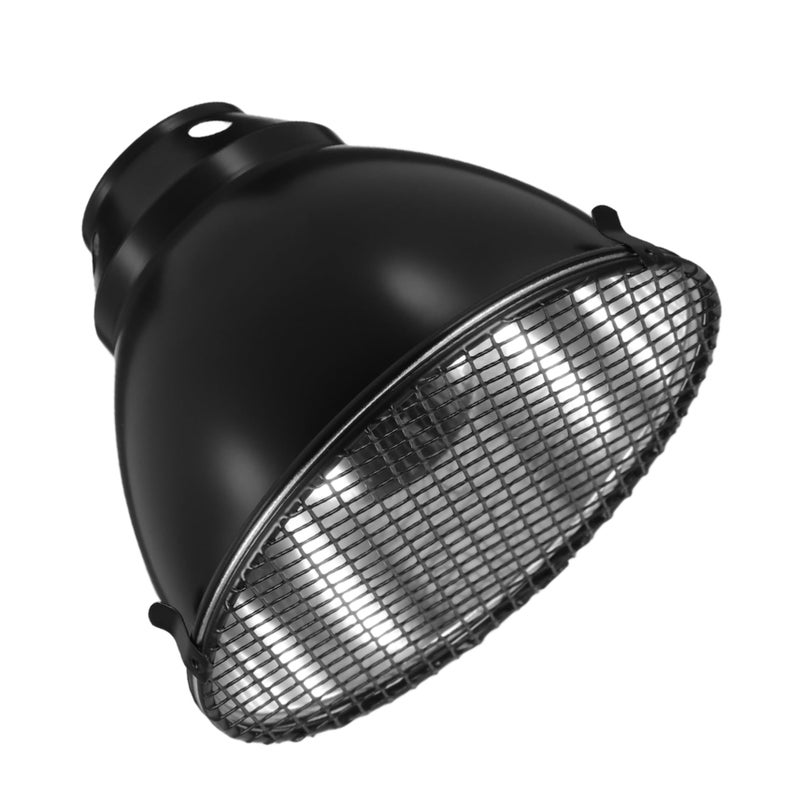 Aluminum Reptile Heat Lamp Dome Cover for Lizards Snakes Turtles Safe Heating Insulation - Image 2