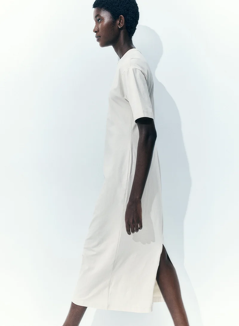 اتش اند ام Minimalist Cotton Dress