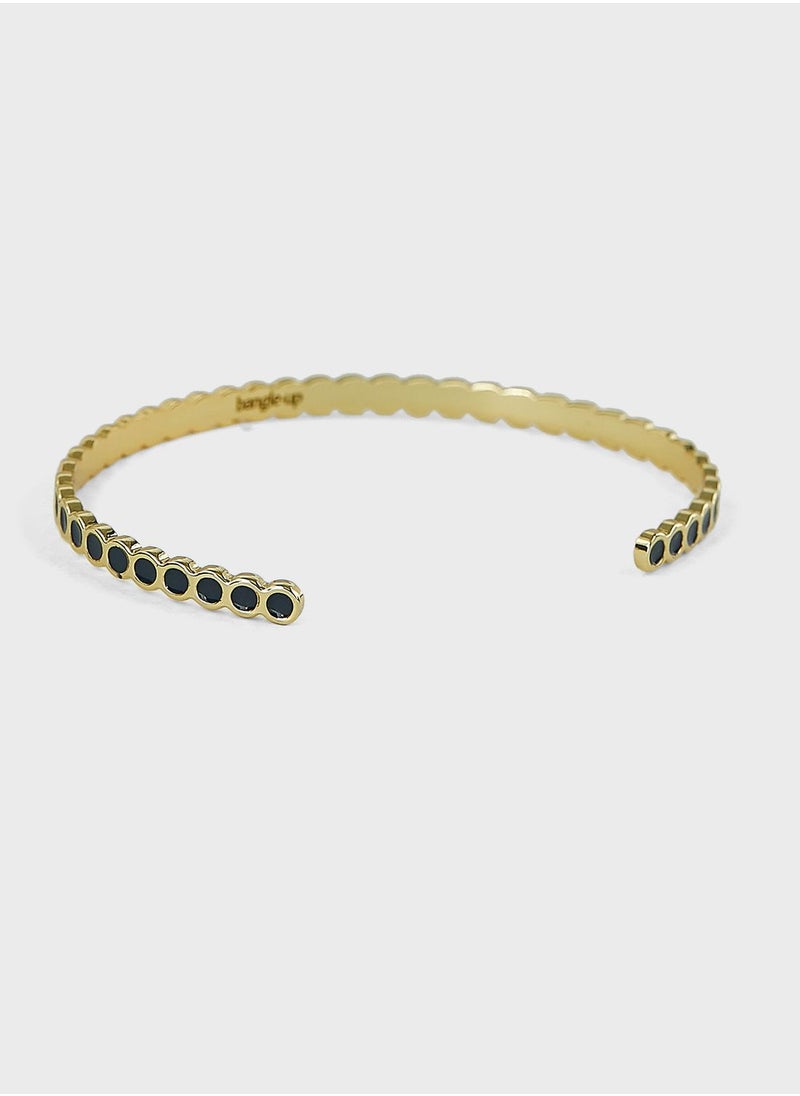 Bangle up - Enamel Round Adjustable Thin Cuff - Image 1