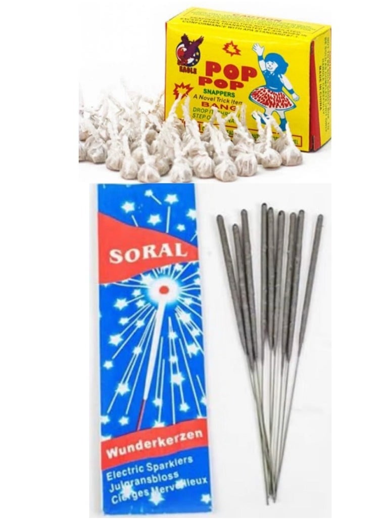 SORAL A Set Of Garlic Pastes 50 Pieces + A Box Of Sparklers Of 10 Pieces 