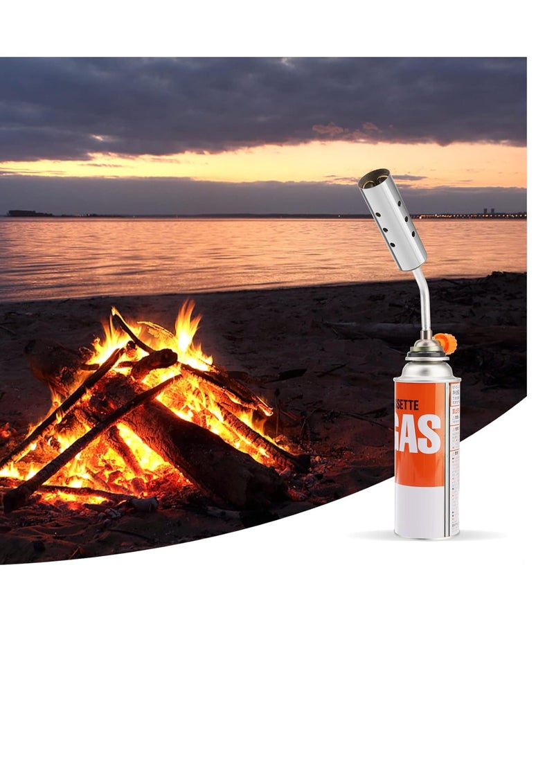 PAMEER - Multi-Purpose Butane Propane Torch, Flame Gun, Kitchen Torch, Cooking Torch, Adjustable Flame, Mini Blow Lighter Gas burner, Culinary Torch for BBQ, Baking, Cooking, Soldering, Jewelry Welding. - Image 1