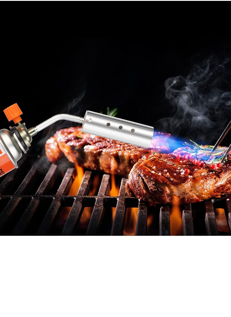 PAMEER - Multi-Purpose Butane Propane Torch, Flame Gun, Kitchen Torch, Cooking Torch, Adjustable Flame, Mini Blow Lighter Gas burner, Culinary Torch for BBQ, Baking, Cooking, Soldering, Jewelry Welding. - Image 1