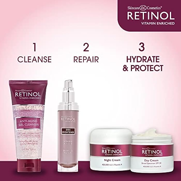 RETINOL كريم الليل والنهار ليفاورا المضاد للشيخوخة مع الريتينول وغني بالفيتامينات - ثنائي العناية بالبشرة الخاص بك لمدة 24 ساعة الذي يعمل ليلاً ونهاراً ليمنحك بشرة تبدو أصغر سناً، 1 أونصة لكل منهما - Image 5