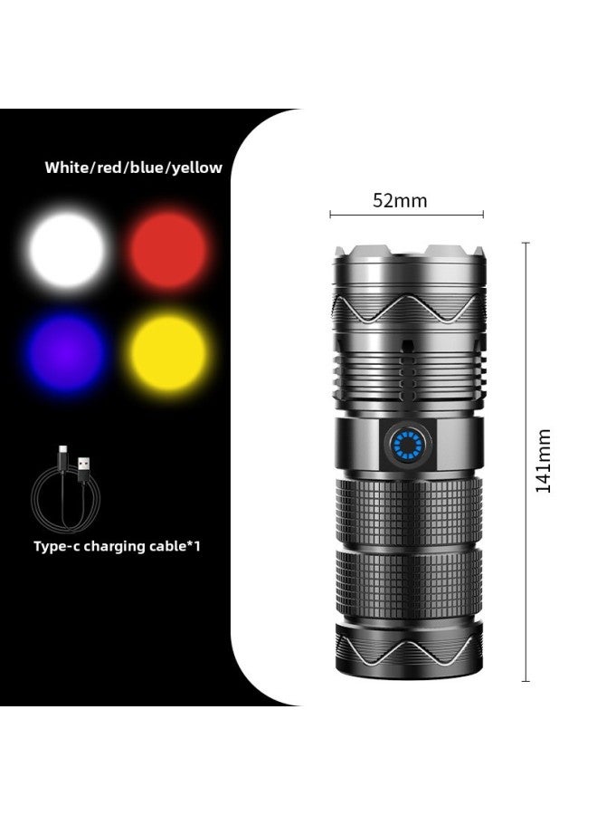 Photography Lamp Four Light Source Lighting Fill Light Telescopic Zoom Flashlight Atmosphere LCD Digital Camera Flashlight-Product Specifications:Sx12 Four Light Sources (white, Red, Blue And Yellow)  - Image 1