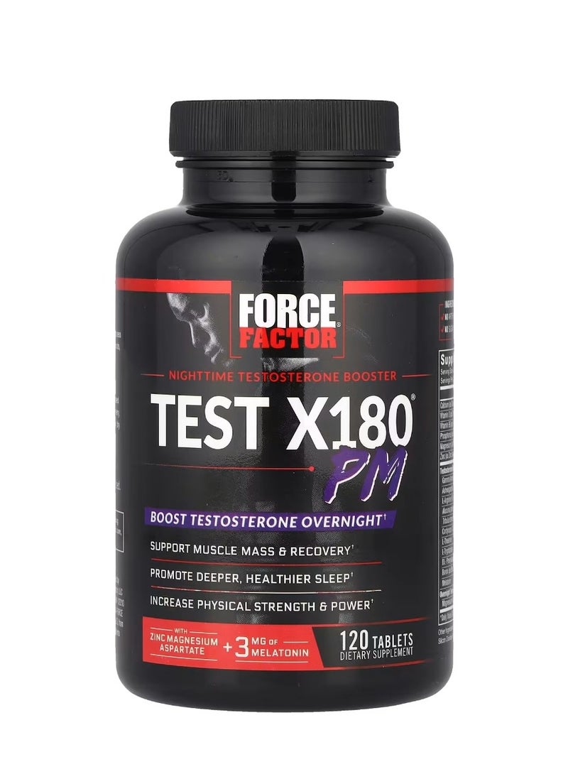 Force Factor Test X180 PM 120 Tablets - Image 2