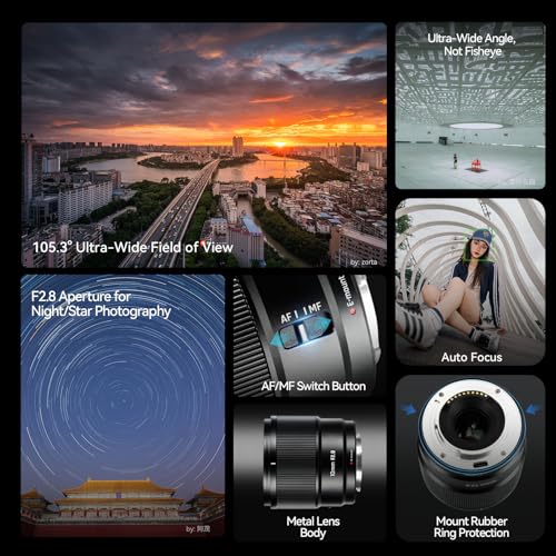 7Artisans AF 10mm F28 APSC Auto Focus Lens for Sony E WideAngle Lens Compatible with Sony E Mount Mirrorless Cameras A7 A7II A7III A7R A7RII A7RIII A7RIV A7S A7SII A7SIII A9 A6400 A6000 A6600 - Image 3