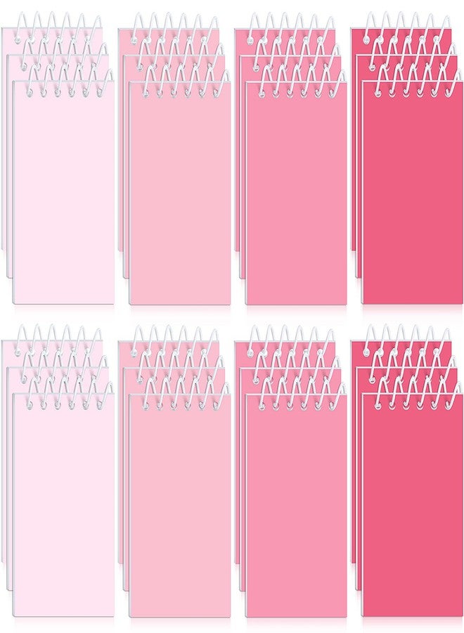 Epakh 24 Pcs Student Gift Bulk Pocket Spiral Notebook Memo Pads Mini Blank Pocket Notebooks 20 Sheets Per Notebook for School Classroom Home Office Nurses(Pink) - Image 1