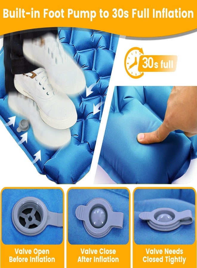 73Hours Sleeping Pad, Waterproof Sleeping Pad for Camping with Pillow Built-in Foot Pump, Inflatable Sleeping Mat for Travel Backpacking Hiking Sleeping Bag Tent, Outdoor Adventure Camp Gear - Image 3