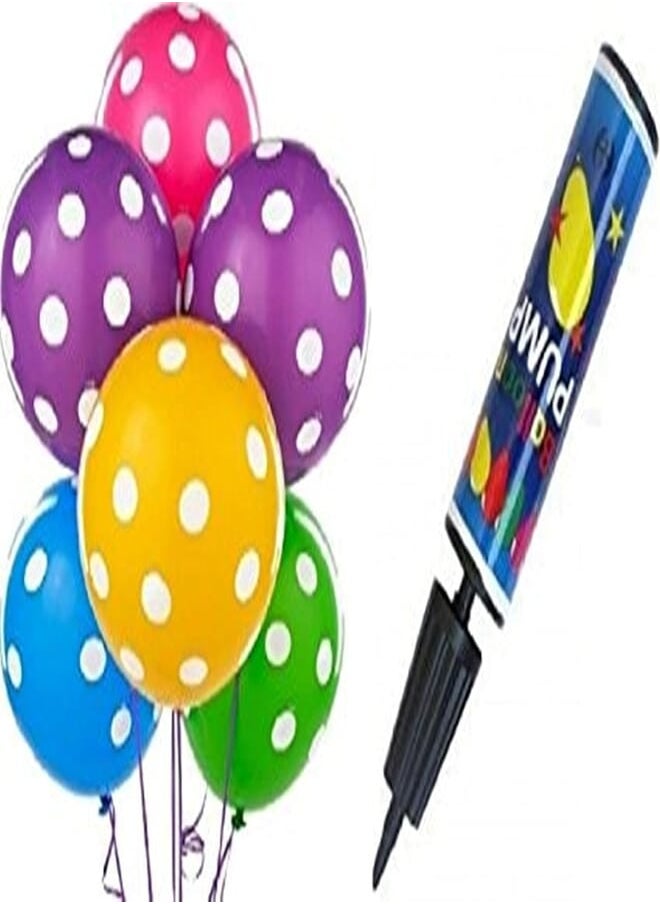Polka doted Balloon Large & Airpump Combo Pack [36 pc.] (Multi) - pzsku/Z4C502384F90E8093720EZ/45/_/1718141809/9dcbf063-6ab6-41bd-a6a2-f02e8f4fde31