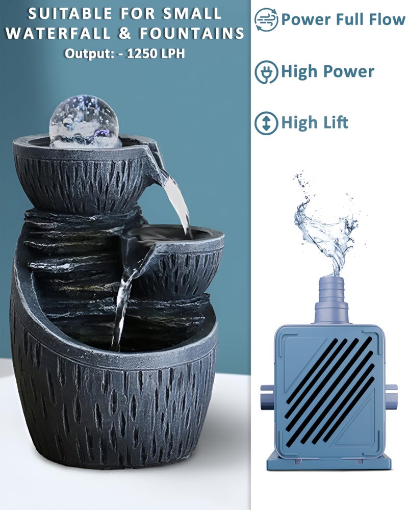 FEDUS 20 Watt Concealed Cooler Pump Water Pump, Submersible Pump For Aquarium, Fountain Pump, Cooler Water Pump, Cooler Water Pump, Fountain Motor Pump Small, aquarium water pump for Desert Air Cooler - Image 5