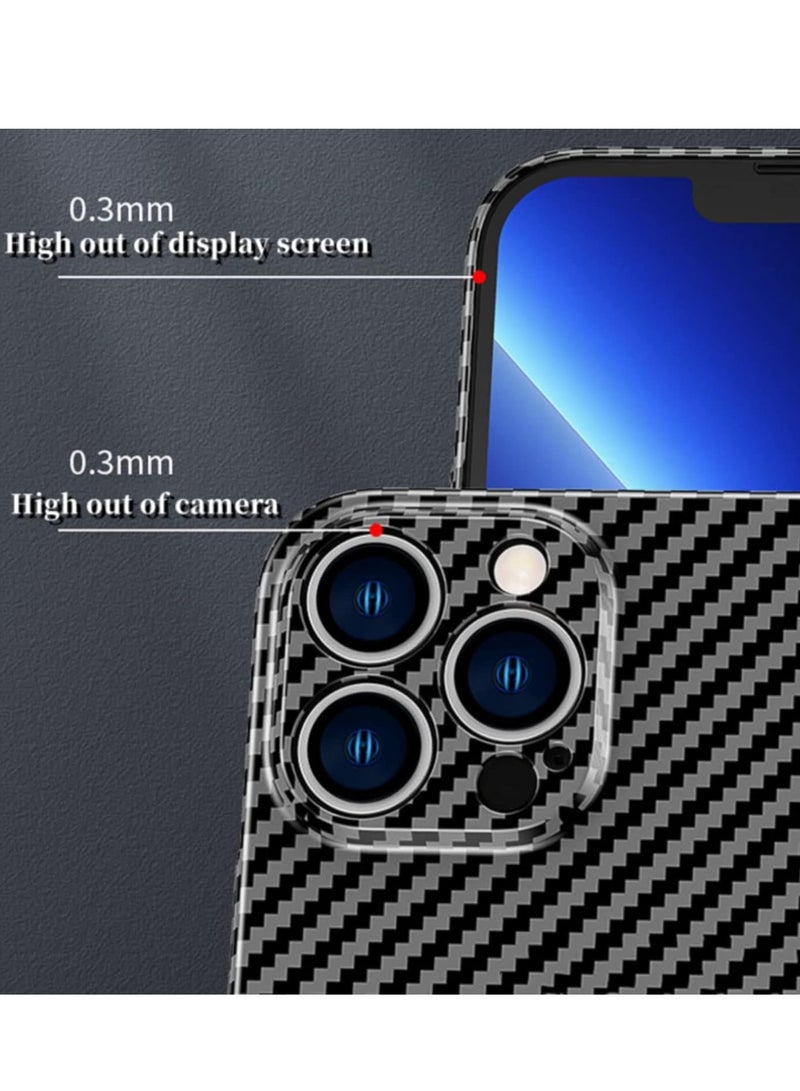 ELTRAZONE Personality Handsome Light Thin Carbon Fiber Pattern PC Phone case Compatible with iPhone 15 Plus Unique Comfortable Cool Shockproof Back Cover - Image 3