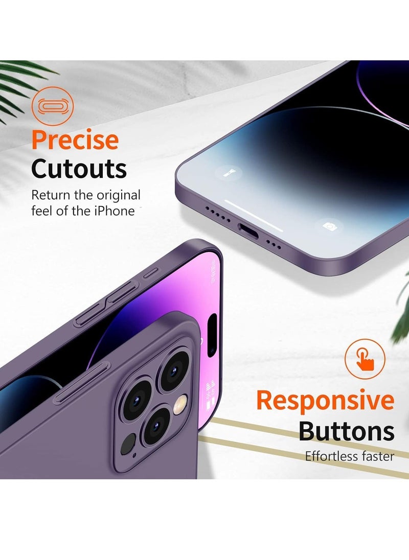 Raxoom ELTRAZONE Case Compatible with iPhone 15 Pro Max Slim Case,0.2mm Fit [Paper-Thin]Lightweight Case Translucent Matte Finish PP Back Protection[Anti-Fingerprints&Yellowing] (Purple) - Image 3