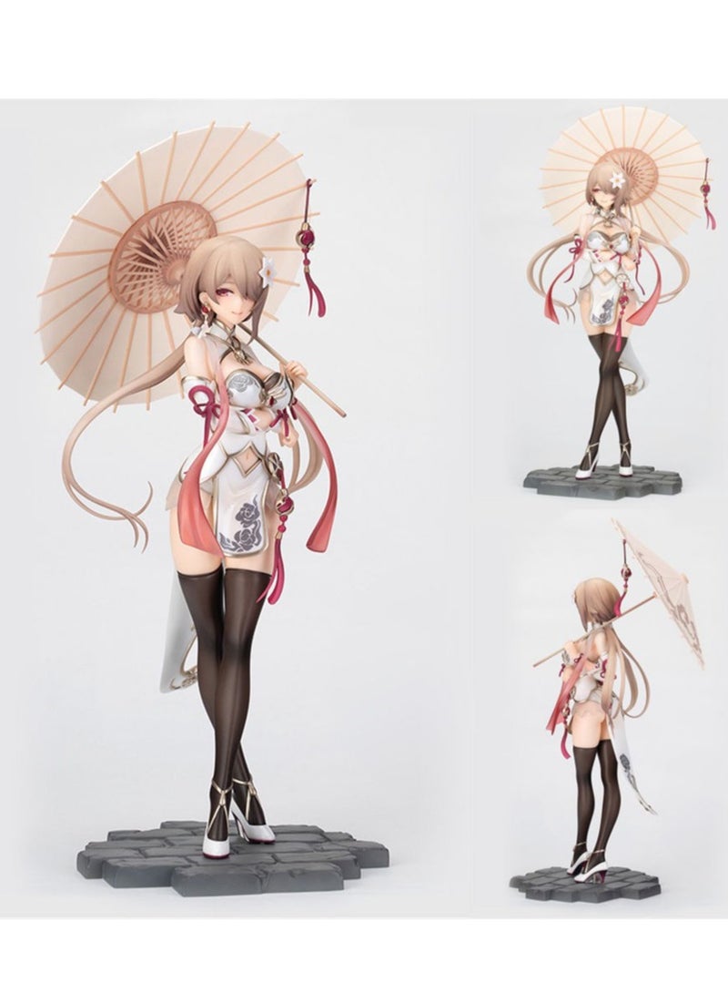 عام Honkai Impact 3rd Rita ، Huanxi Sand ، شكل مظلة عتيق ، زخرفة نموذج محيطي للأنمي (23.5 سم) - Image 1