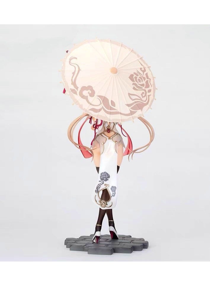 عام Honkai Impact 3rd Rita ، Huanxi Sand ، شكل مظلة عتيق ، زخرفة نموذج محيطي للأنمي (23.5 سم) - Image 3