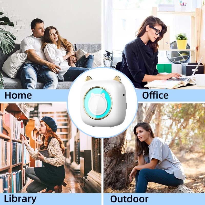 Mini Pocket Printer Portable Thermal Printer Machine Wireless BT Connection 203DPI for Picture Label DIY Handcraft List Meno Notes Journal Receipt Paper Instant Sticker with 1 Roll Thermal Paper - Image 2