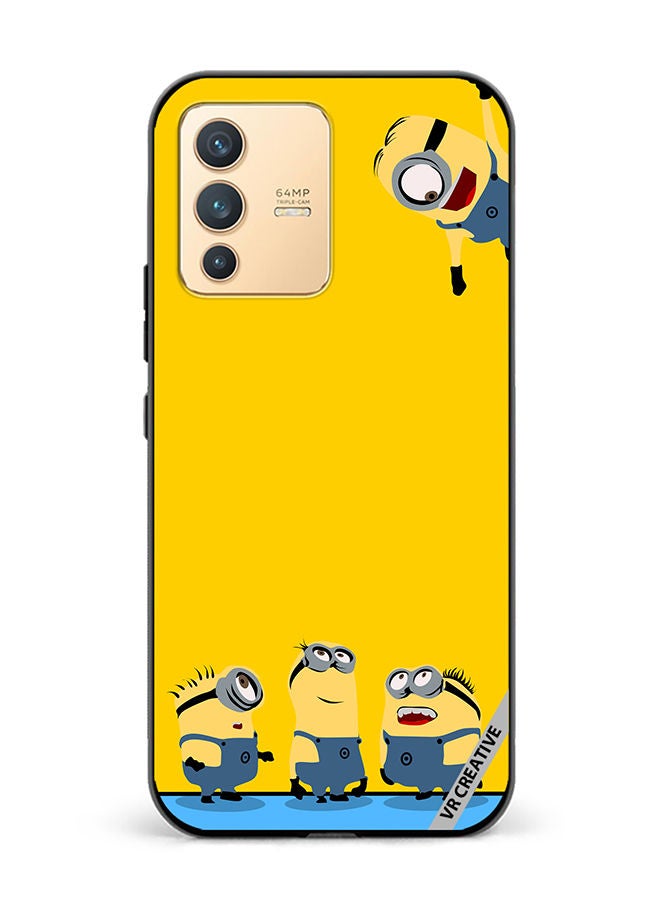 VR CREATIVE Protective Case Cover For Vivo V23 5G Minions Design Multicolour - Image 1