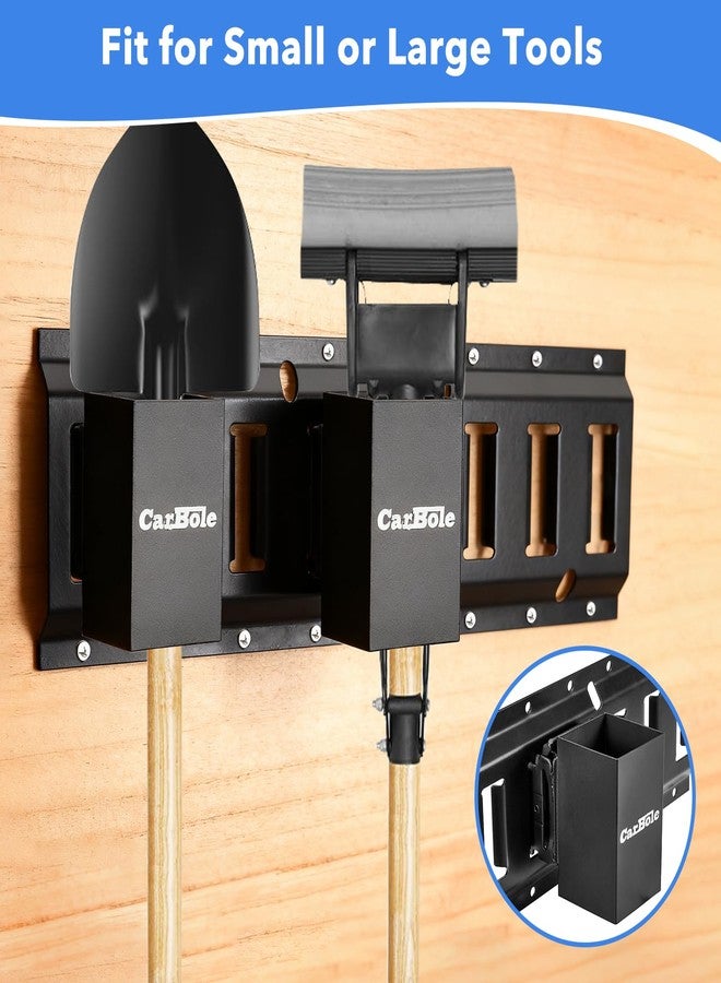 حاملات أدوات كاربول إي تراك للشاحنات والمستودعات، عبوة من 4 قطع من ملحقات إي تراك لتنظيم المرآب لحفظ أدوات الحديقة - Image 4