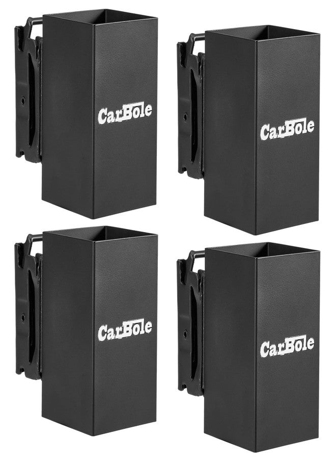 حاملات أدوات كاربول إي تراك للشاحنات والمستودعات، عبوة من 4 قطع من ملحقات إي تراك لتنظيم المرآب لحفظ أدوات الحديقة - Image 1