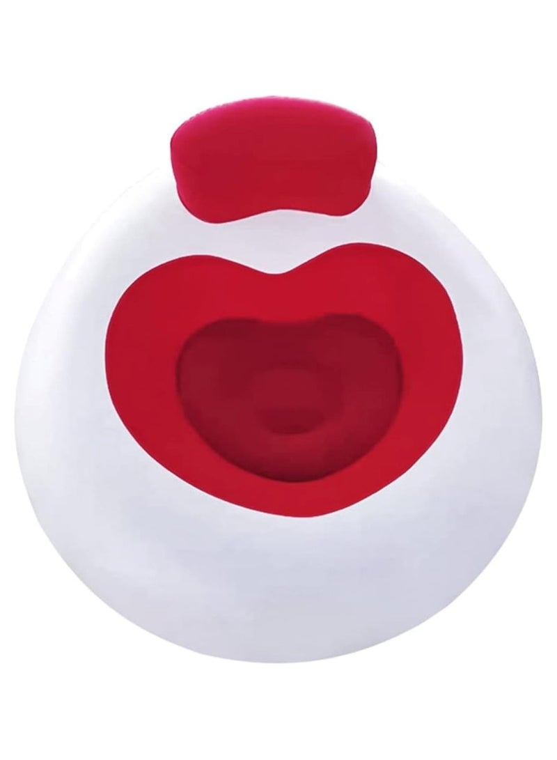 Generic Red Inflatable Lounge Chair with Comfortable Backrest  - Image 1