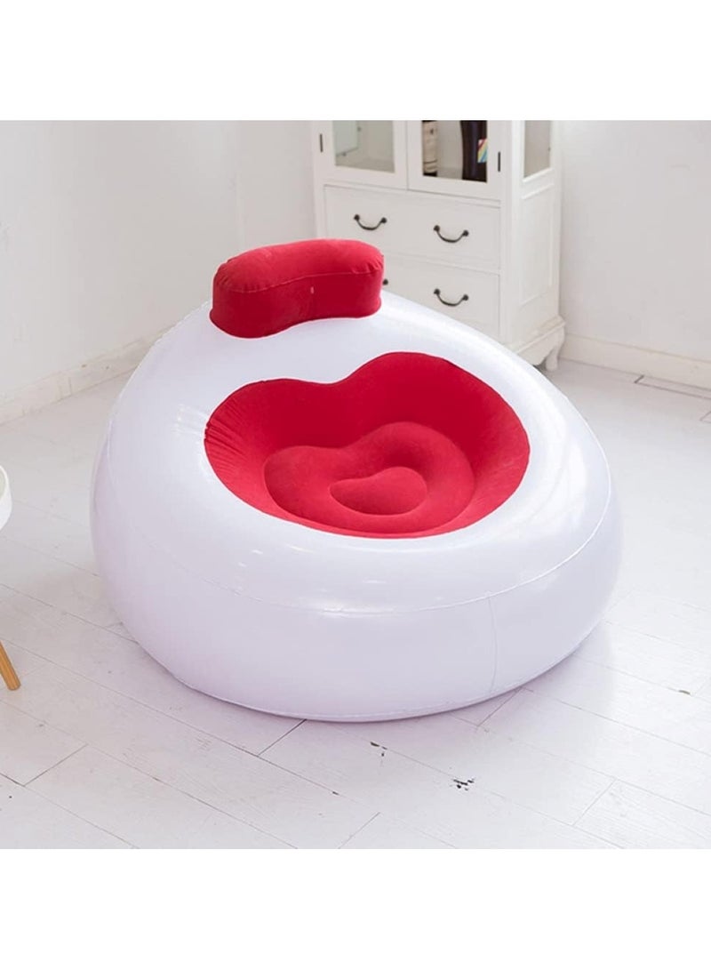Generic Red Inflatable Lounge Chair with Comfortable Backrest  - Image 4