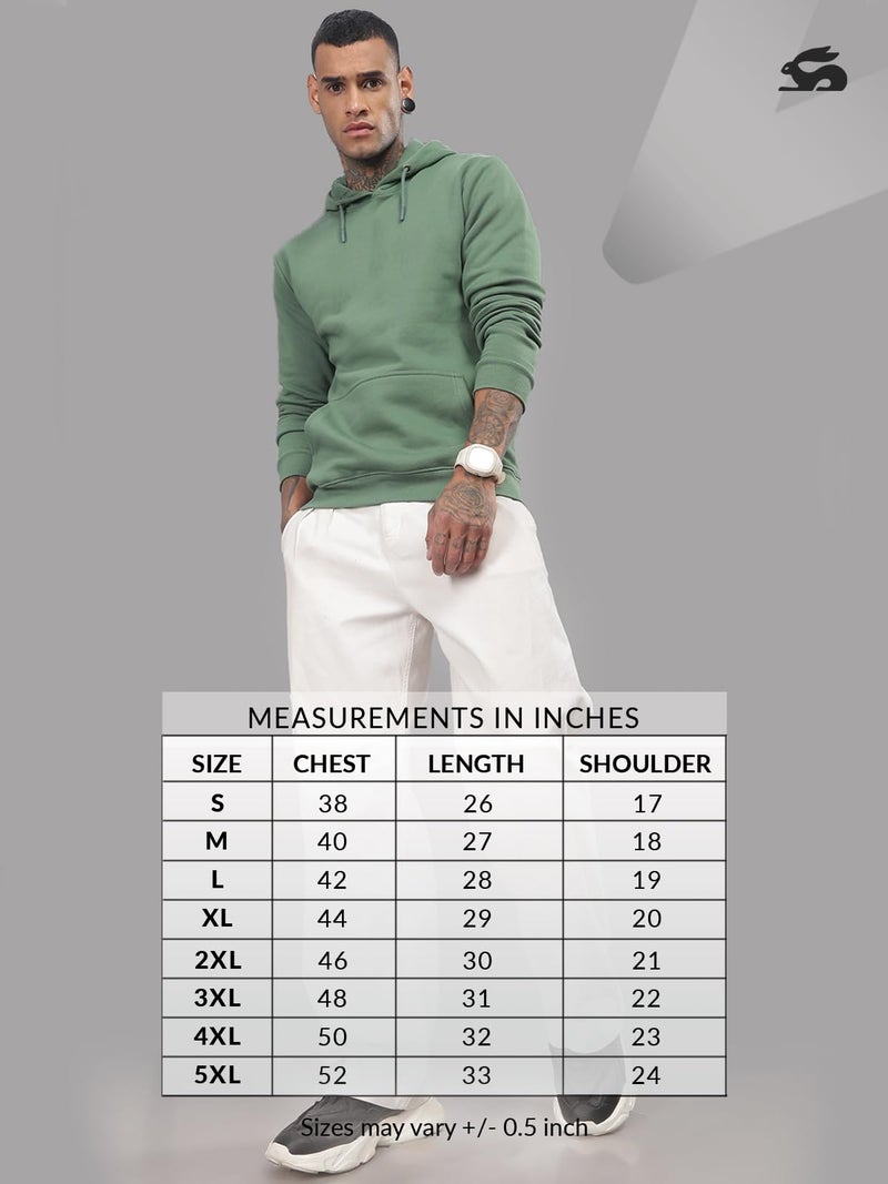 ADRO Believe in Your Self Printed Hoodie/Sweatshirt for Men (H22-M-INV-PT_Pista_3XL) - Image 5
