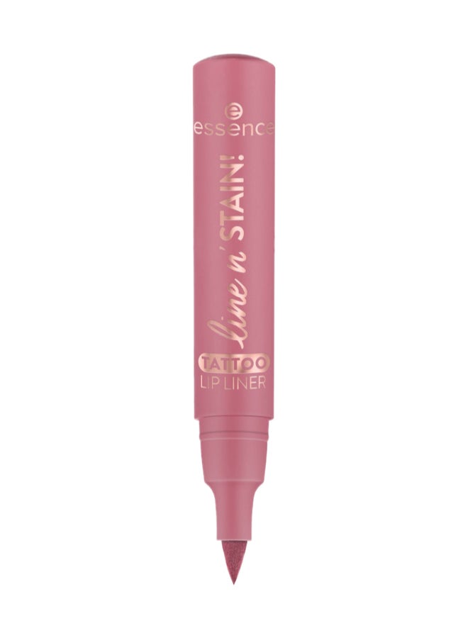 Essence line n' STAIN! Tattoo Lip Liner | 01 Everyone's Nude Pink | Long Lasting | Colour Intensive | Defining Precision Tip | Vegan | No Perfume No Alcohol No Parabens | Pack of 1 (2.5 ml) Everyone'S Nude-Pink - Image 2