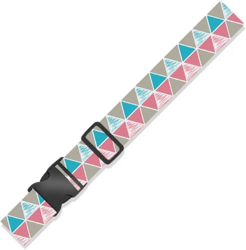 2pc Multicolor Travel Luggage Belts - Ethnic Style Baggage Binding Strap for Suitcase Accessories(Color6) - Image 1