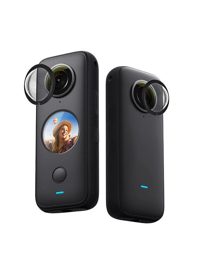 ANDOER - 2pcs Action Camera Lens Guards Protector Double Optical Coating Replacement for Insta360 ONE X2 - Image 1