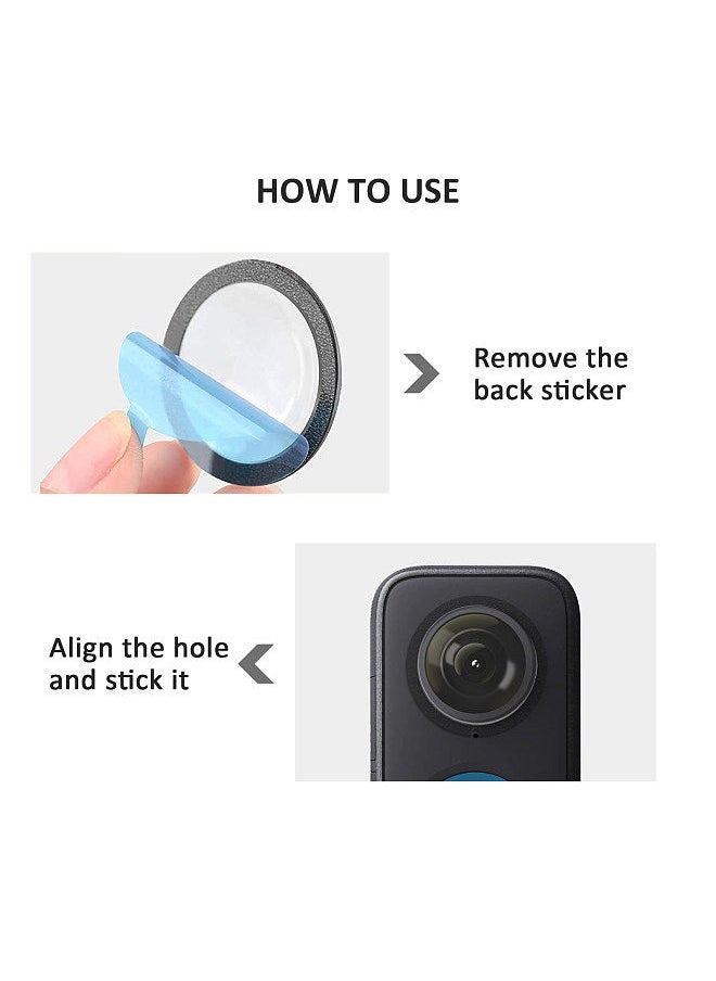 ANDOER - 2pcs Action Camera Lens Guards Protector Double Optical Coating Replacement for Insta360 ONE X2 - Image 1