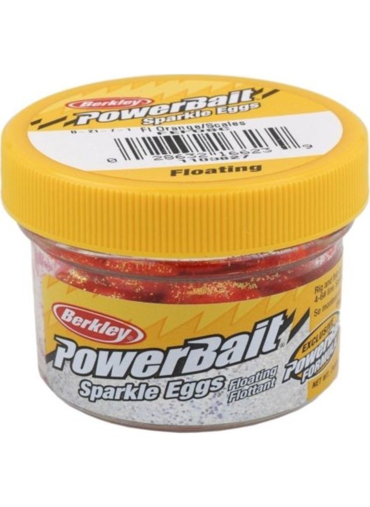 Berkley Orange Glitter Boili Trout Bait  - Image 1