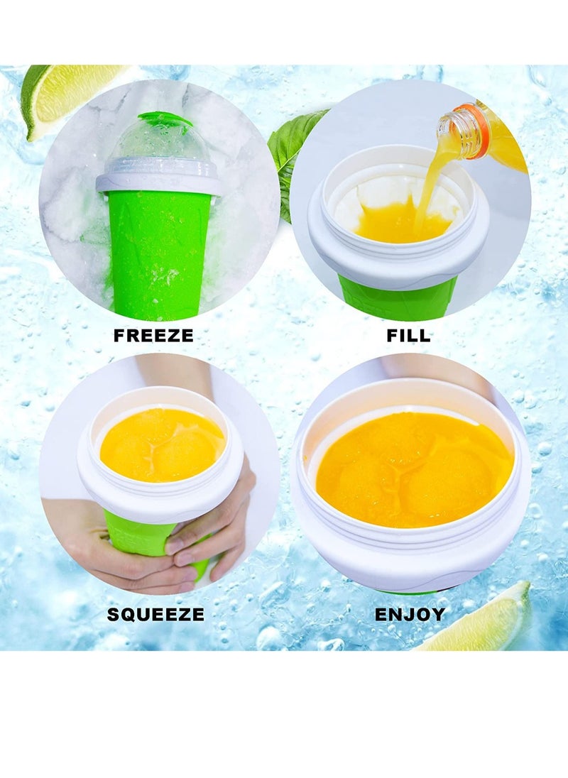 ELTRAZONE - Slushy Maker Cup, Slushy Maker Ice Frozen Squeeze Cup Cooling Maker Cup Freeze Mug Milkshake Smoothie Mug - Image 1