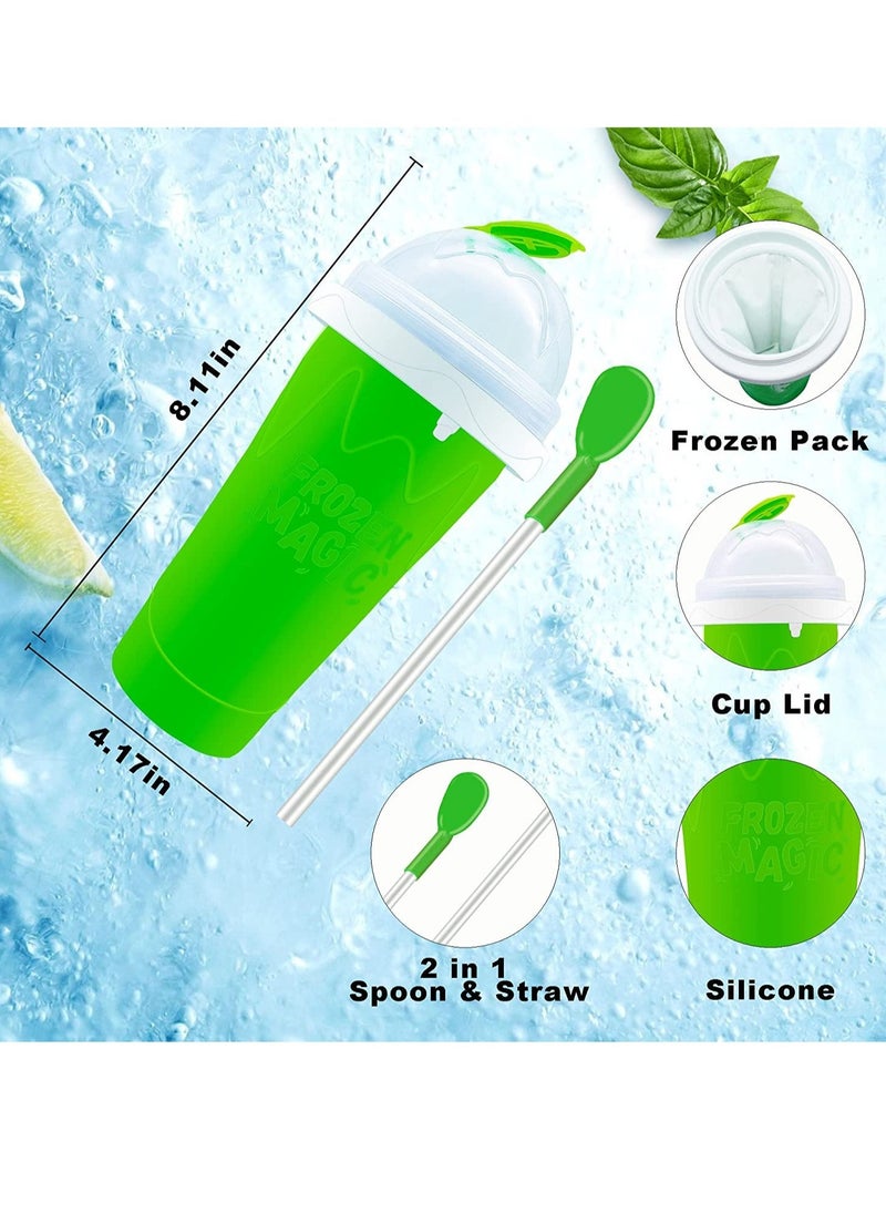 ELTRAZONE - Slushy Maker Cup, Slushy Maker Ice Frozen Squeeze Cup Cooling Maker Cup Freeze Mug Milkshake Smoothie Mug - Image 1
