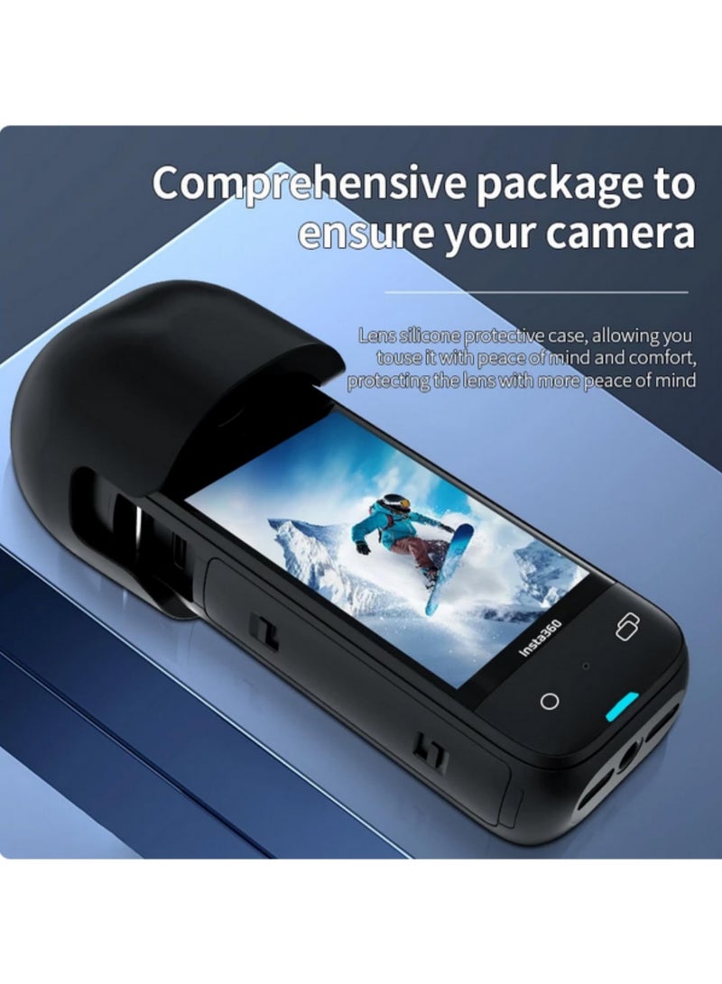 1PCS For Insta360 X4 Lens Cover Protective Case Dustproof Anti-Scratch Anti-Drop Silicone Sleeve Eco-Friendly Material Compatible with Accessories - Image 5
