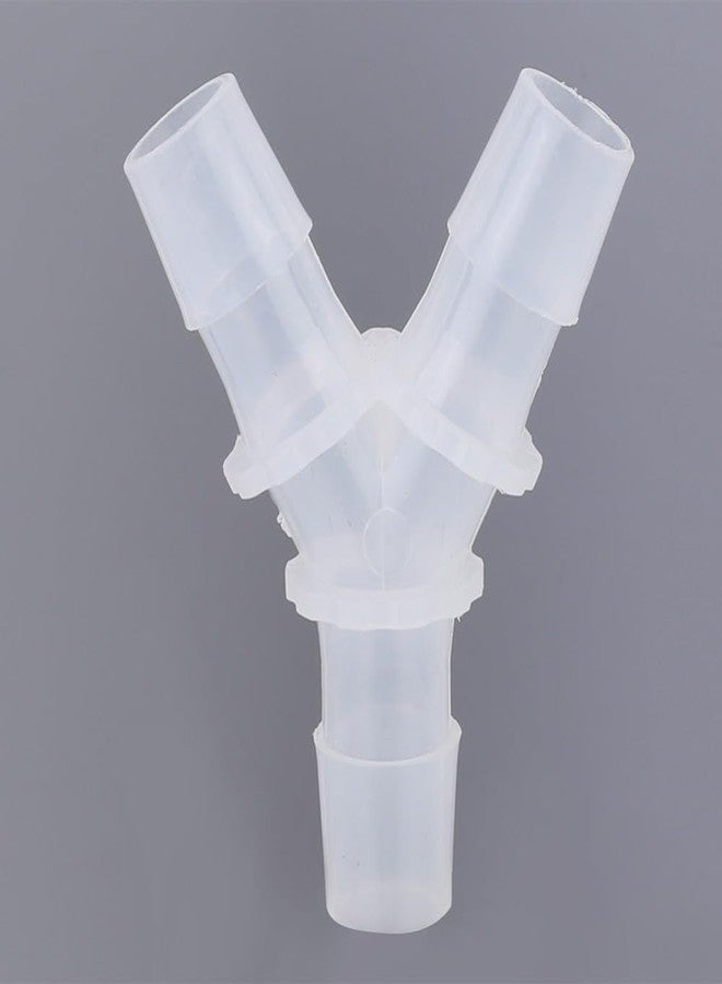 Chiffonade 10Pcs Y-Type Transparent Plastic Air Hose Connectors Aquarium Pump Fittings for Fish Tank Airflow Control(15.8mm) - Image 4