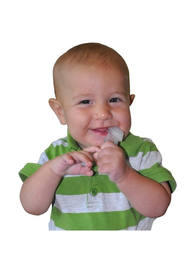 Brilliant Baby Buddy Blue First Silicone Toothbrush - Image 5