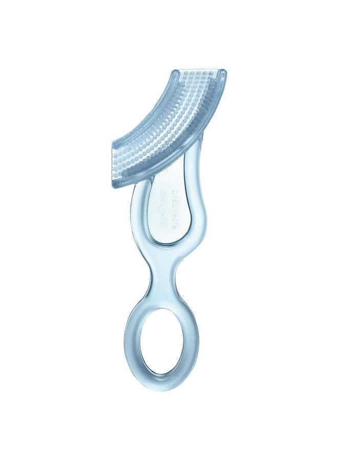 Brilliant Baby Buddy Blue First Silicone Toothbrush - Image 2