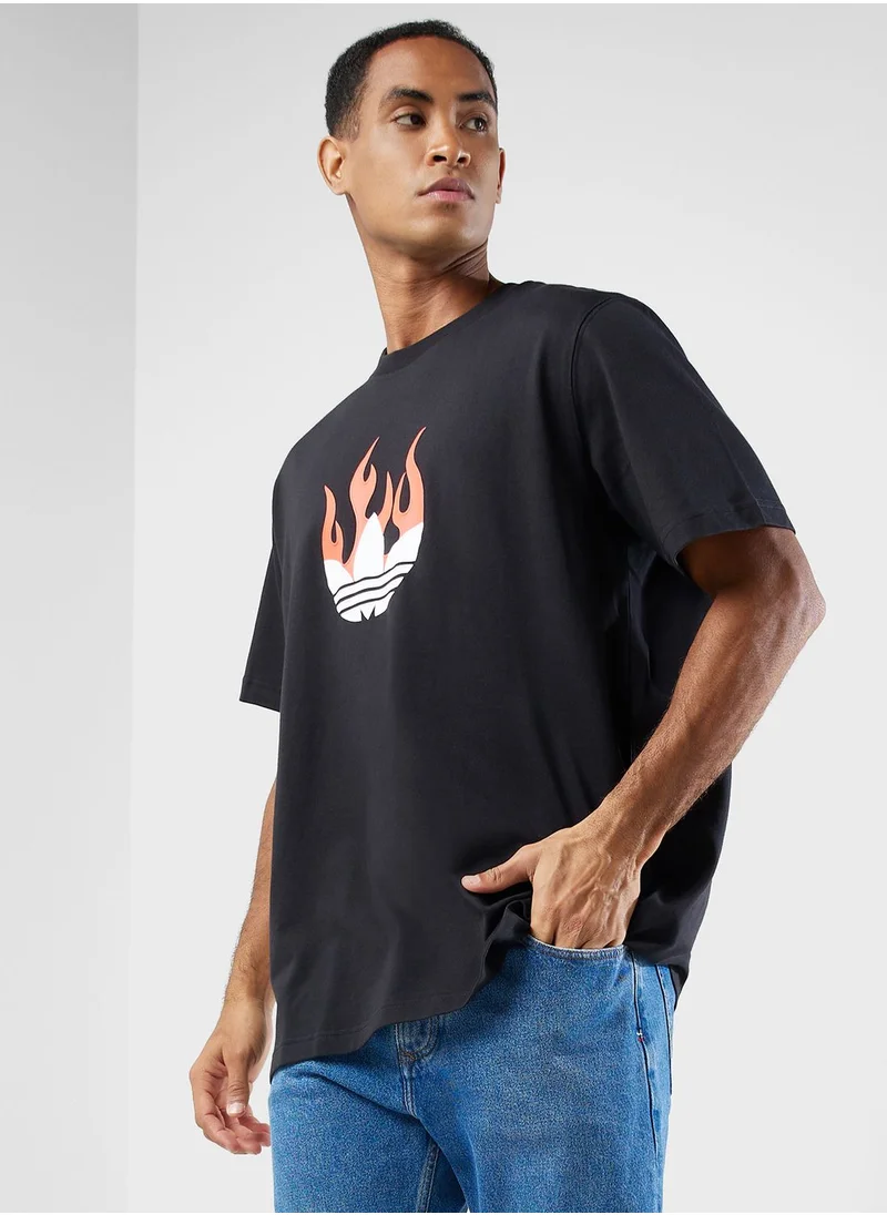 adidas Originals Flames Logo T-Shirt