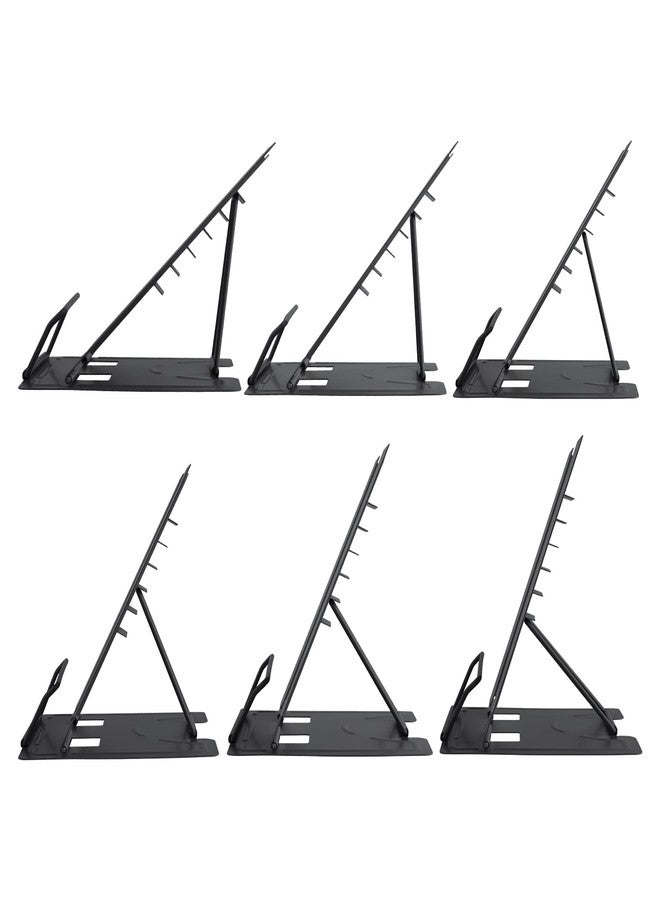 Honagu Desk Book Stand Metal Reading Rest Book Holder, Book Holders for Reading Hands Free, Adjustable Cookbook Documents Holder Bookstands for Recipes Textbooks Music Books (Black) - Image 4