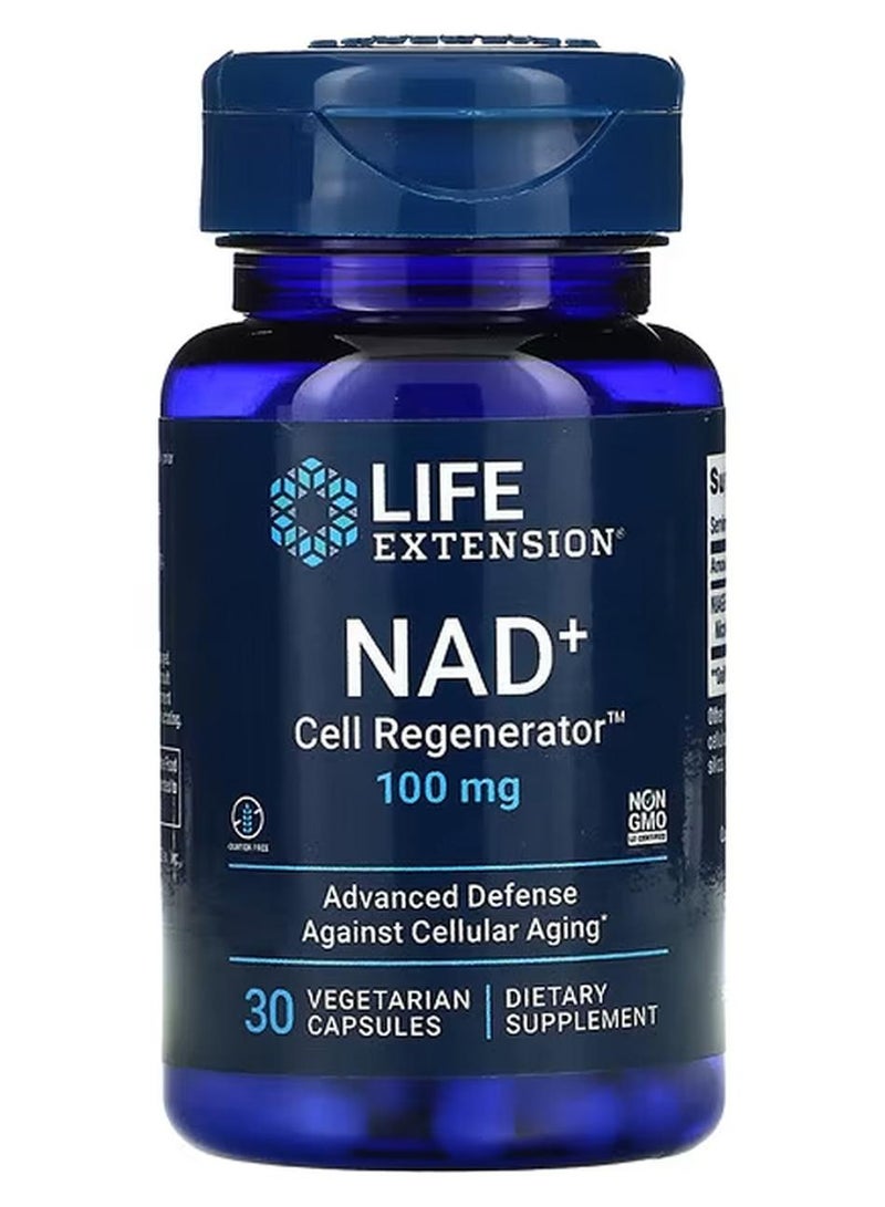Life Extension NAD+ Cell Regenerator 100 mg 30 Vegetarian Capsules - Image 1