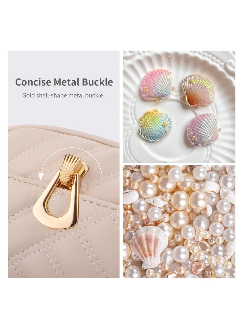 KASTWAVE Diamond Check Crossbody Shoulder Bag, Trendy Designer Shoulder Bag, PU Leather Small Purse, Adjustable Chain Strap, Suitable for Women - Image 5