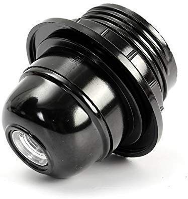 VRCT Screw Type Holder, E27 Black Ring Type for Table Lamps Lights (Pack of 12) - Image 2