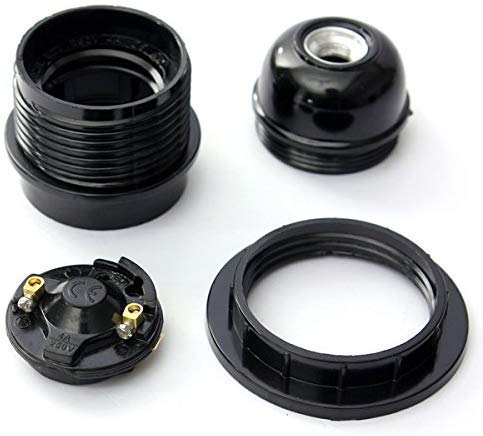 VRCT Screw Type Holder, E27 Black Ring Type for Table Lamps Lights (Pack of 12) - Image 4