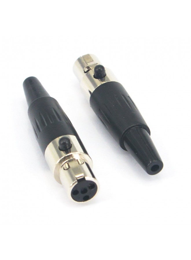onelinkmore Onelinkmore Mini Xlr Ta4F 4Pin Female Audio Connector Microphone Cable Socket Adapter Mini Xlr Jack,4 Pin For Pro Microphones Pack Of 2 