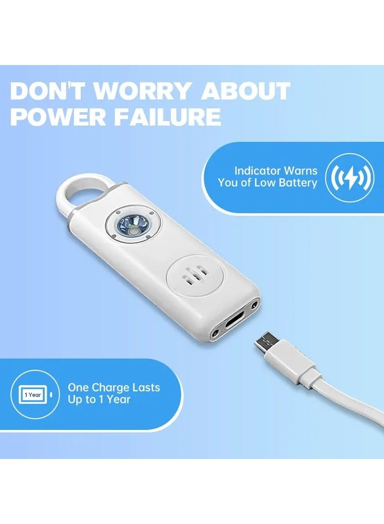 Personal Safety Siren for Women - 130dB Alarm, Strobe Light, Key Chain, 3 Pop Colors, AF2004 Anti-Robbery Device  - Image 2